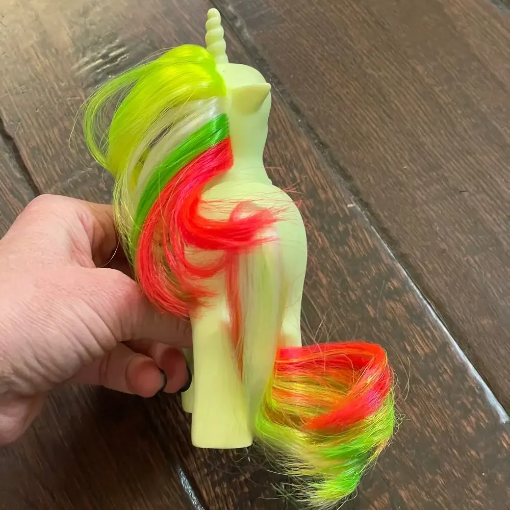 My Little Pony G1 Mimic w/ Star Brush Twinkle Eye Unicorn Parrot VTG 1987 READ